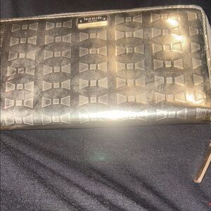 Kate Spade Chic Metallic Wallet with Bow Design